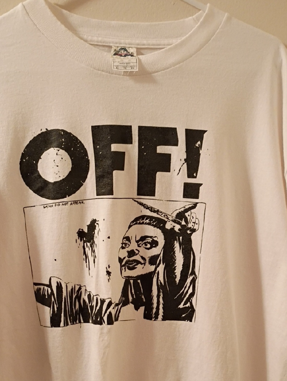 OFF punk band tour shirt White On Alstyle Tag Rare And Vintage XL - Picture 4 of 12